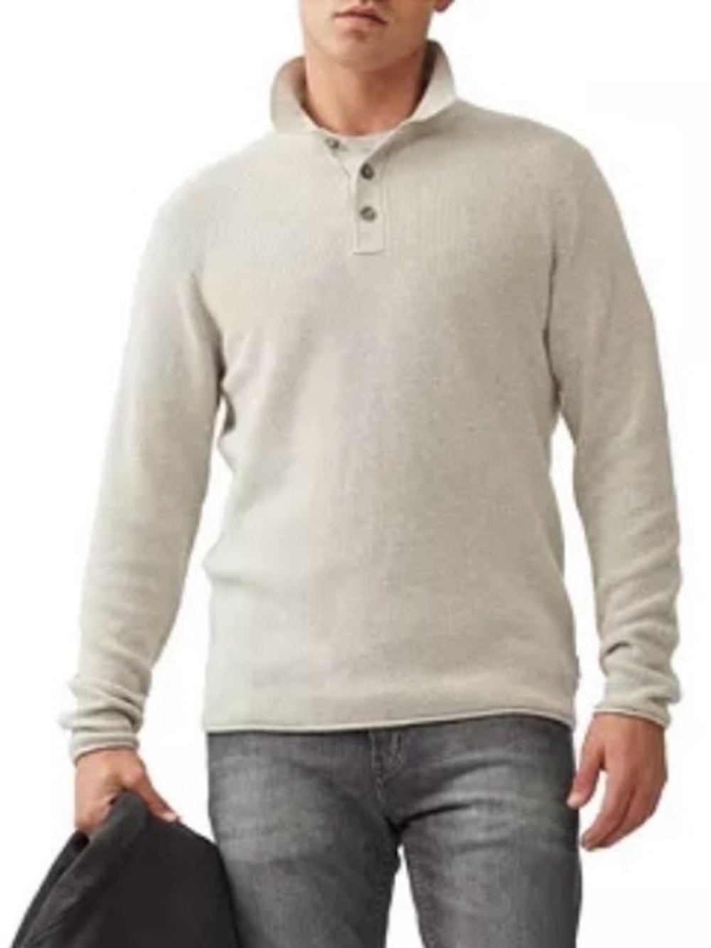 RODD & GUNN eastern bush knit pullover sweater in grey marle